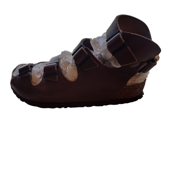 Birkenstock Ankle Strap Brown Sandals Size 35 - Picture 13 of 14